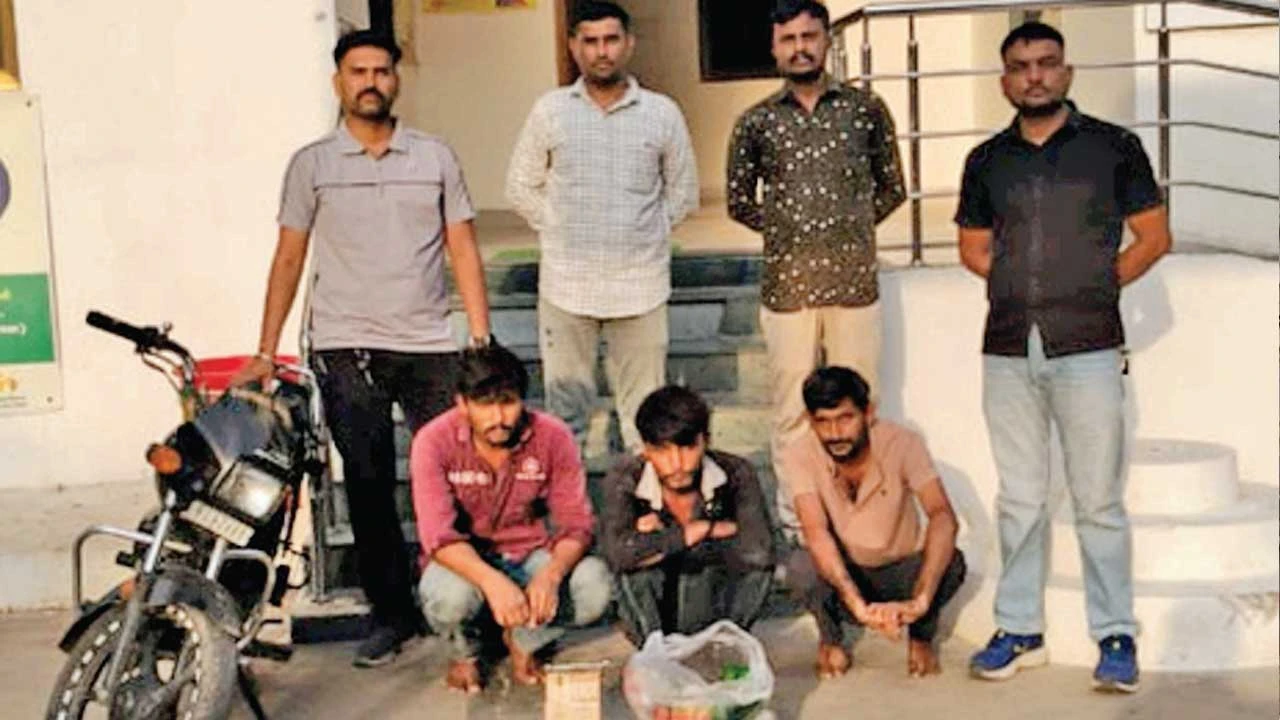 પાટણમાં પાર્લર અને મકાનોમાં ચોરી કરનાર 3 તસ્કરો પોલીસની ઝપેટમાં