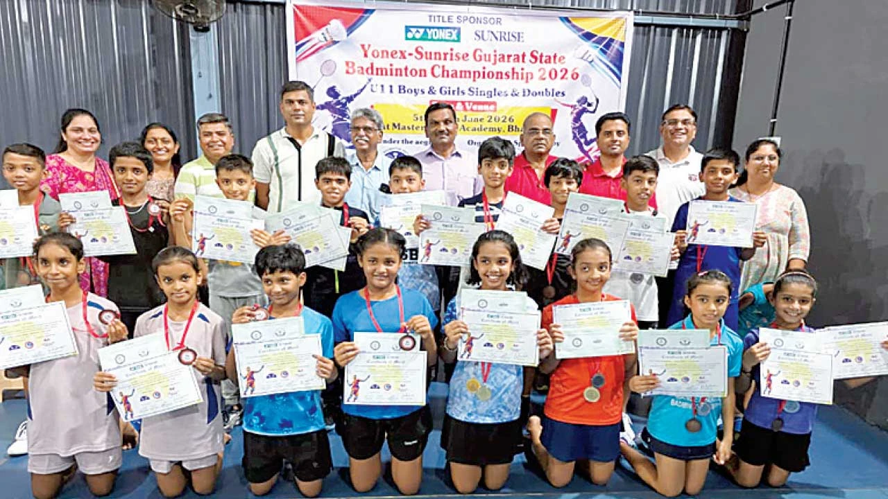 ભરૂચ ખાતે રાજયકક્ષાની બેડમિન્ટન સ્પર્ધાનું સમાપન