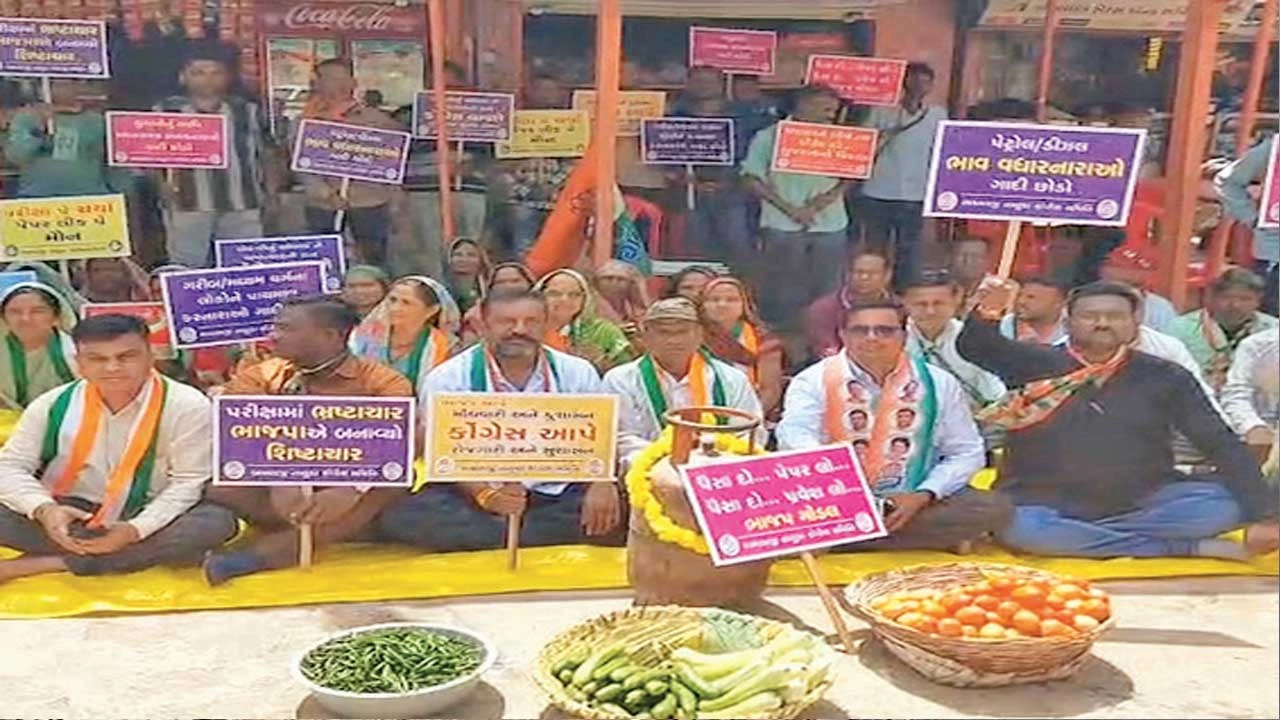 શામળાજીમાં કોંગ્રેસની જન આક્રોશ રેલી