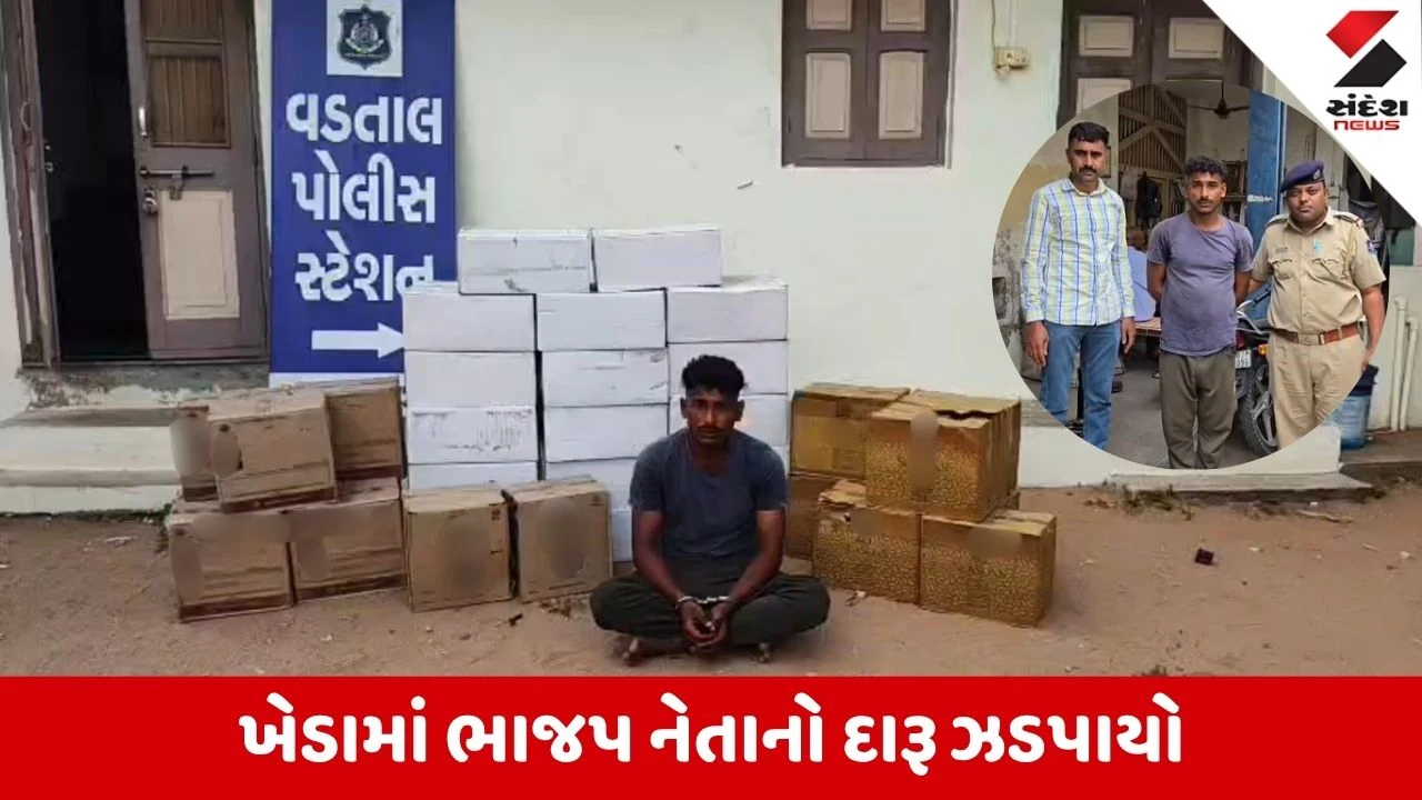 Kheda News: ભાજપ નેતાના ગોડાઉન પર સ્ટેટ વિજિલન્સની રેડ, વિદેશી દારૂની 1033 બોટલ સાથે એક ઝડપાયો