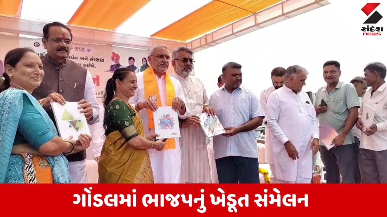 Rajkot News: નારાજગી દૂર કરવા ભાજપનો મોટો દાવ! ગોંડલમાં યોજાયું ખેડૂત સંમેલન, ઉપવાસ મુદ્દે મંત્રીનું મૌન