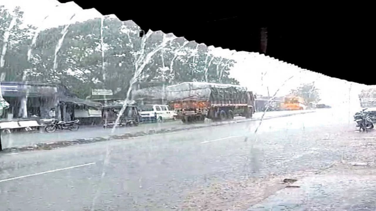 સાગબારા તાલુકામાં અડધો કલાક ધોધમાર વરસાદ
