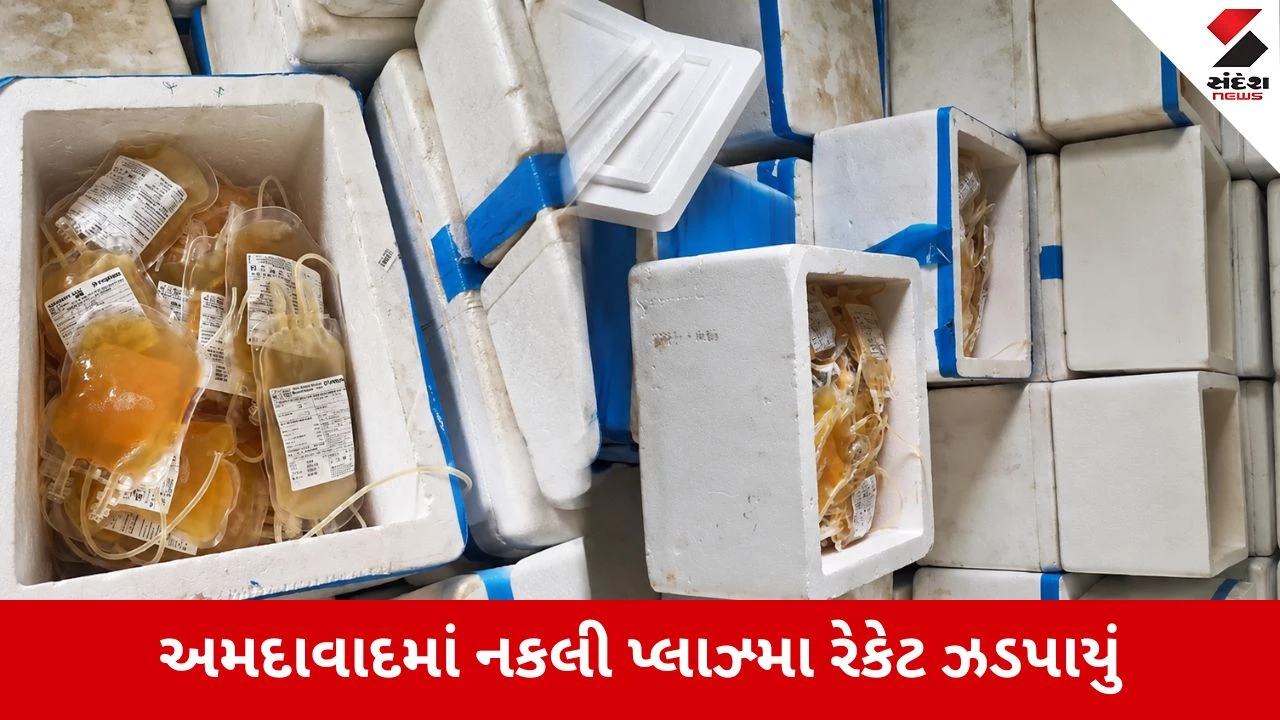 Ahmedabad : મોતનો વેપાર, બ્લડ બેંકો સાથે દગો કરી ‘બ્લડ પ્લાઝ્મા’ બારોબાર વેચતી ગેંગ પકડાઈ, 11 લાખનો જથ્થો જપ્ત