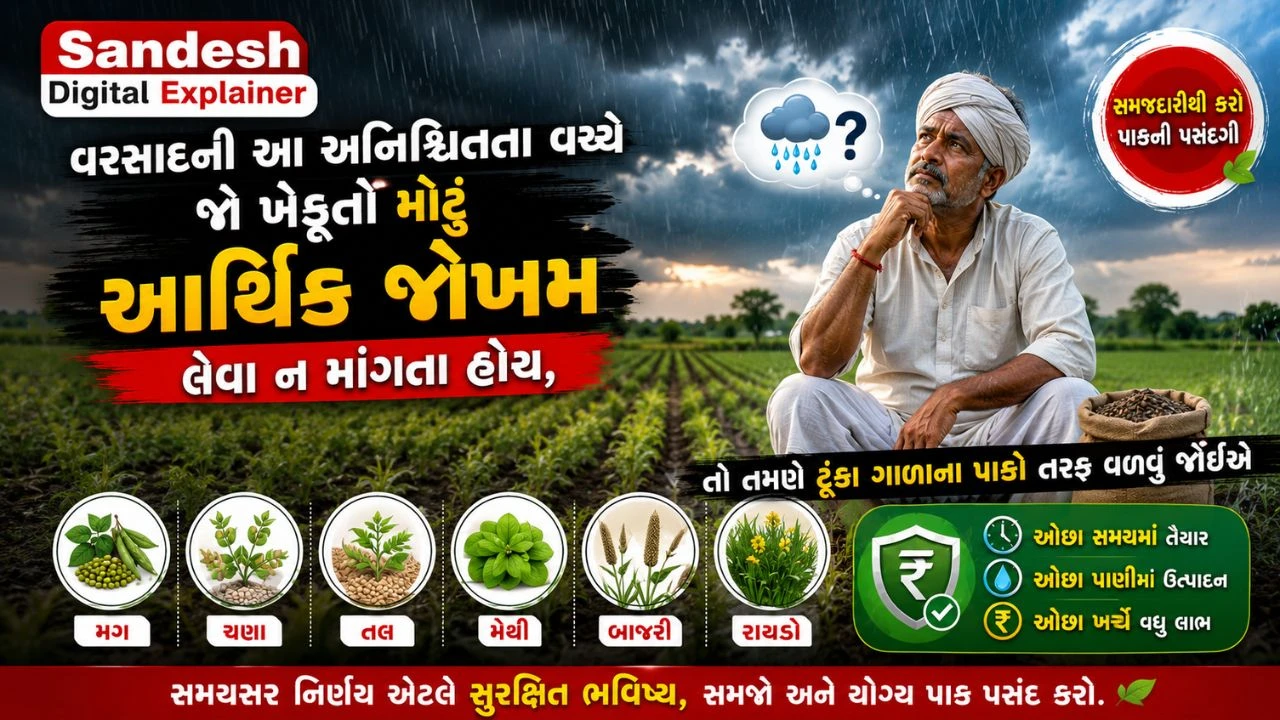 Gujarat Weak Monsoon: Life Saving Smart Agriculture Advisory for Farmers | Sandesh