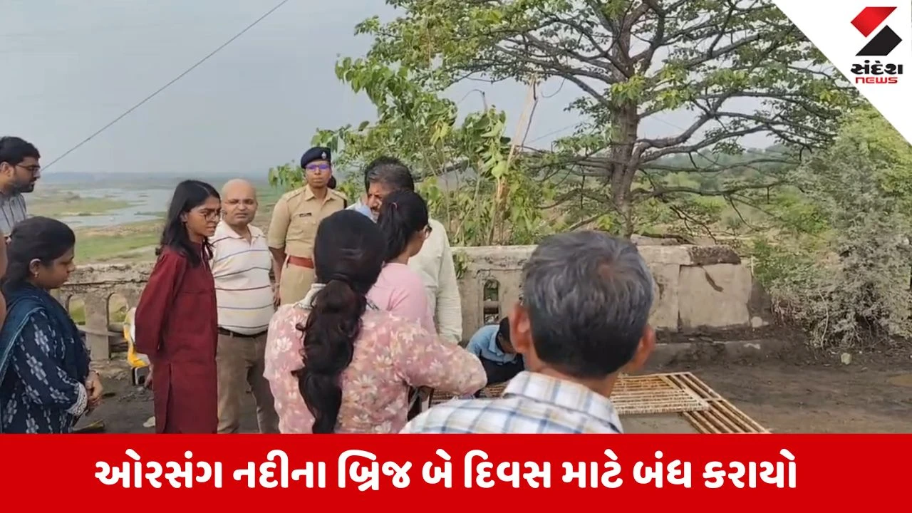 ChhotaUdepur News: ઓરસંગ નદીના બ્રિજ પર ગાબડું, કલેક્ટરની મુલાકાત બાદ બે દિવસ માટે વાહન વ્યવહાર બંધ