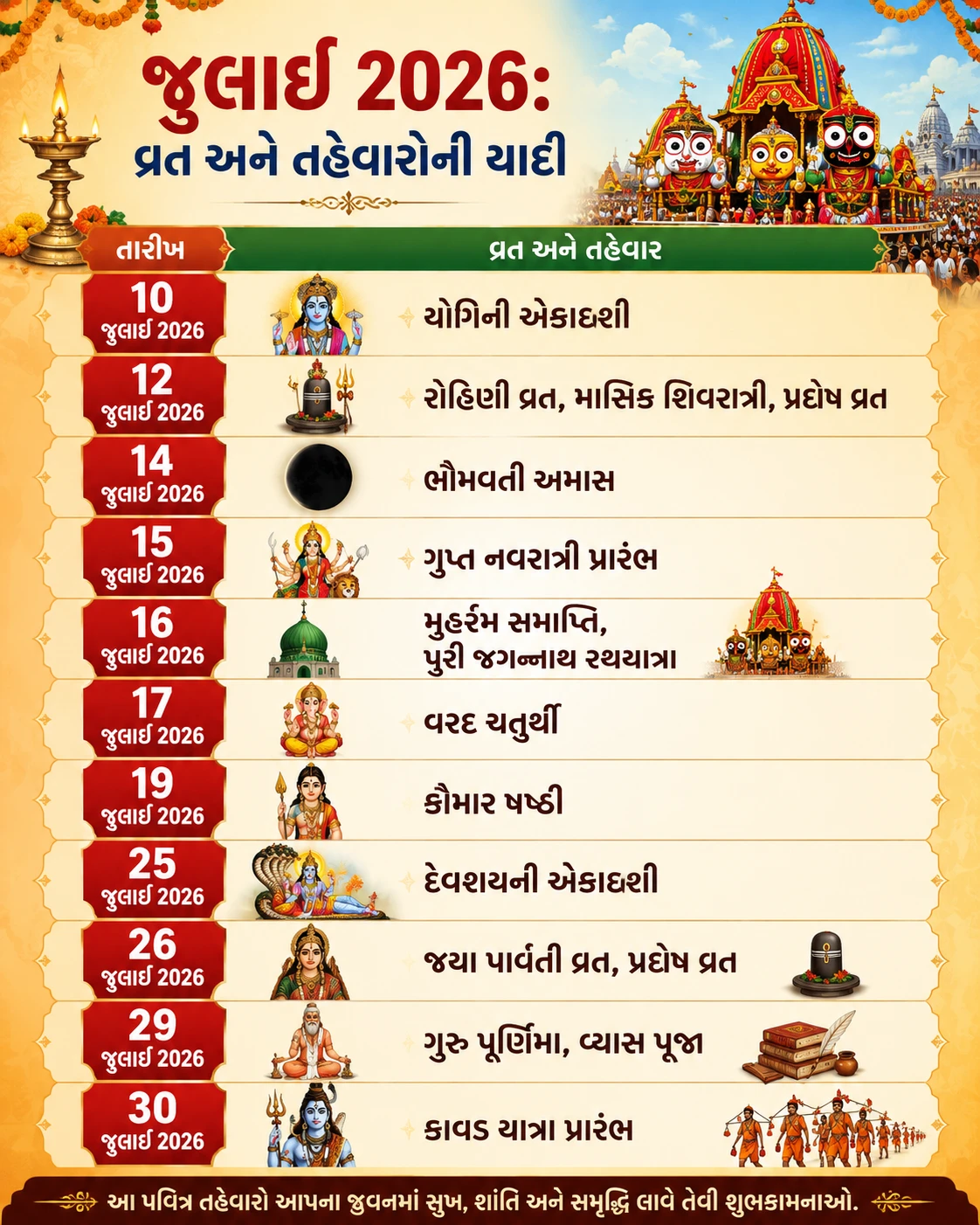 Festival Calendar