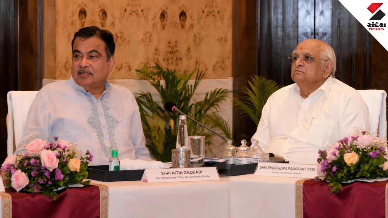 Nitin Gadkari & CM Bhupendra Patel Review Gujarat National Highway Projects