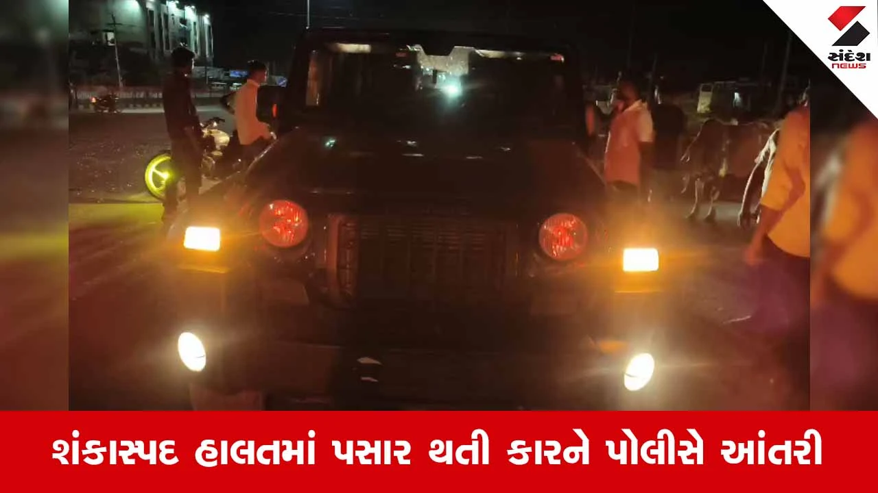 Banaskanthaના થરાદમાં દારૂના નશામાં ધૂત કાર ચાલક ઝડપાયો, લાયસન્સ વગર ગાડી દોડાવતા કાર થઈ જપ્ત