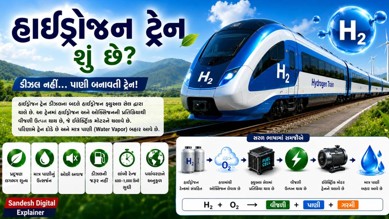 India's First Hydrogen Train Launched: Features, Speed & Benefits
