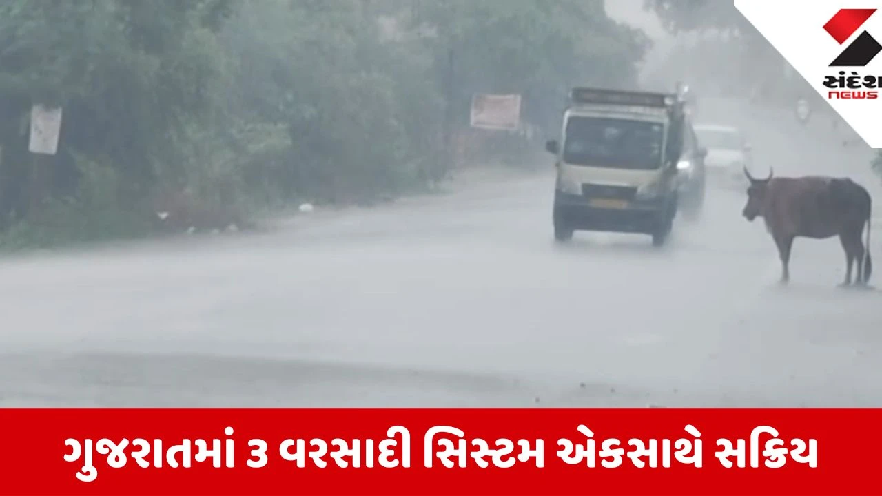 Ahmedabad: રાજ્યમાં 3 વરસાદી સિસ્ટમ સક્રિય, માછીમારોને દરિયો ન ખેડવા તંત્રની સૂચના