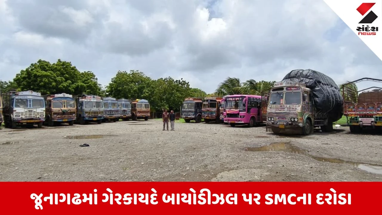 Junagadh News: ગેરકાયદે બાયોડીઝલના અડ્ડાઓ પર ત્રાટકી પોલીસ, 2.13 કરોડનો મુદ્દામાલ જપ્ત, 8ની ધરપકડ
