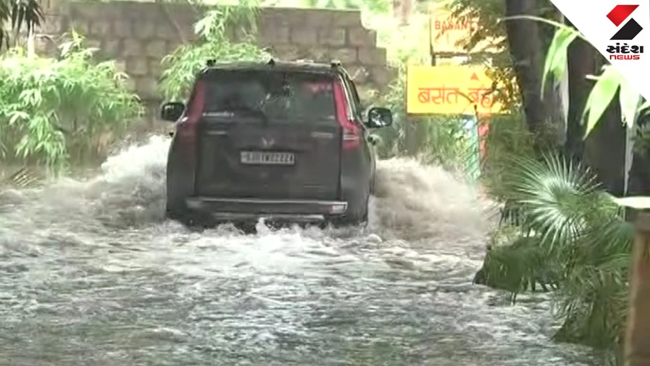 Ahmedabad News: Waterlogging in Bopal Societies After Mild Rain, Normal Life Hit