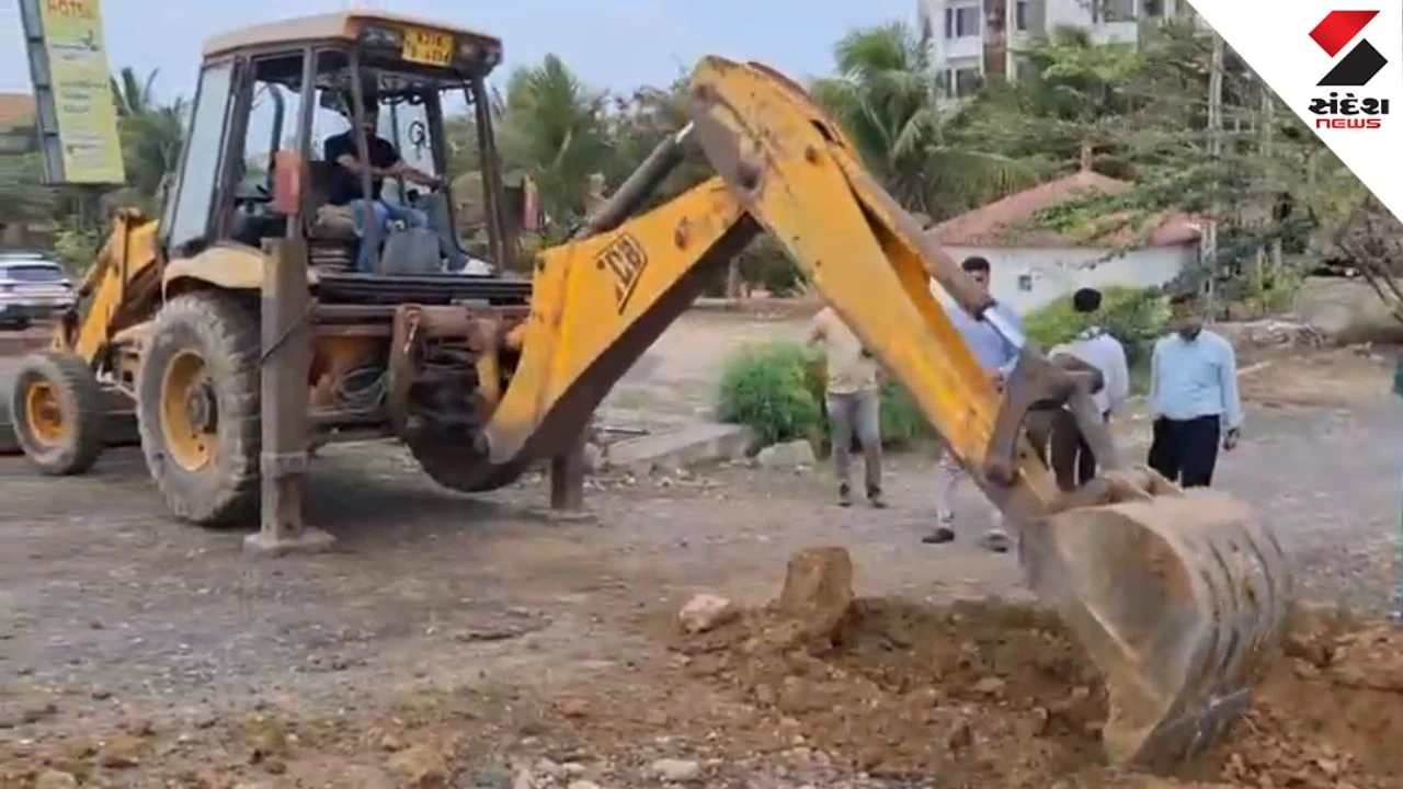 Dwarka News: Demolition Drive: NHAI Removes 200 Illegal Encroachments in Bardiya