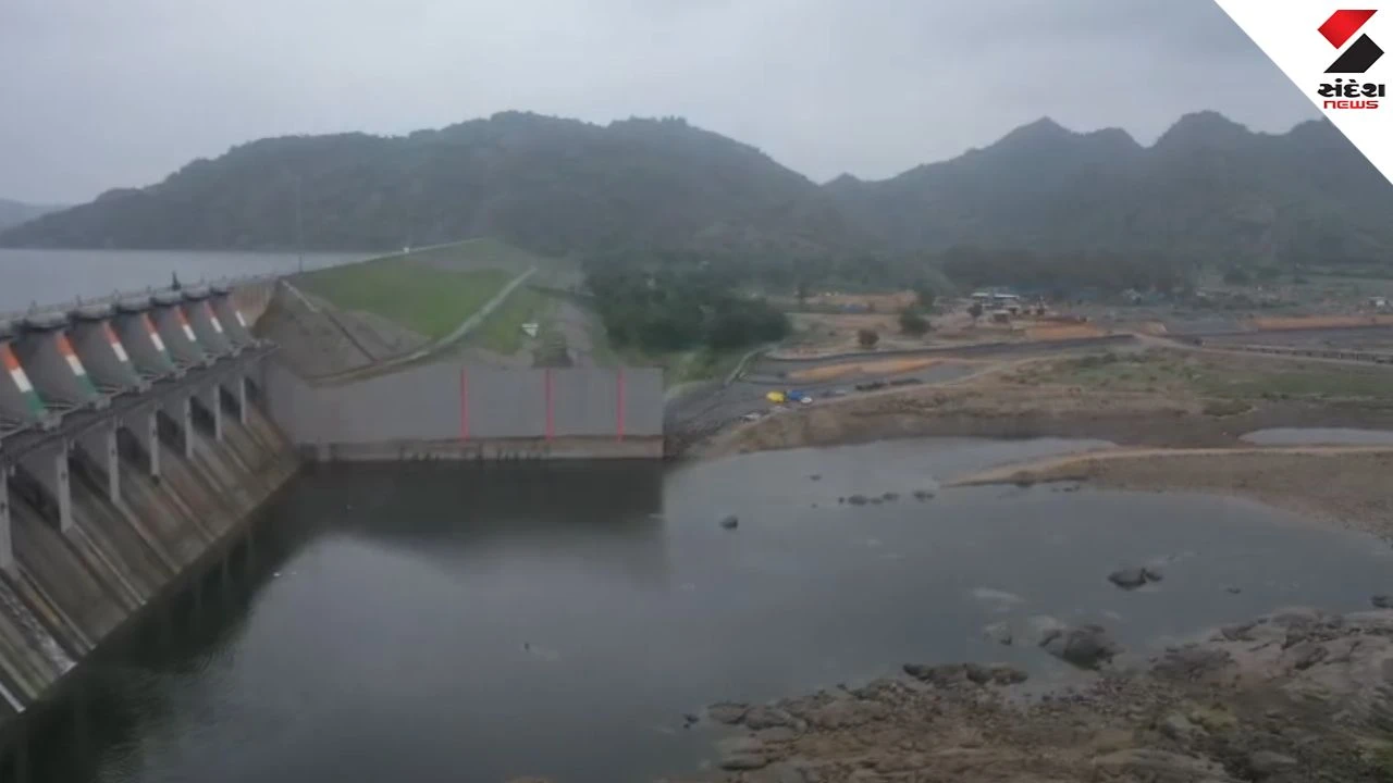 Dharoi Dam Water Level Drops by 32% Compared to Last Year