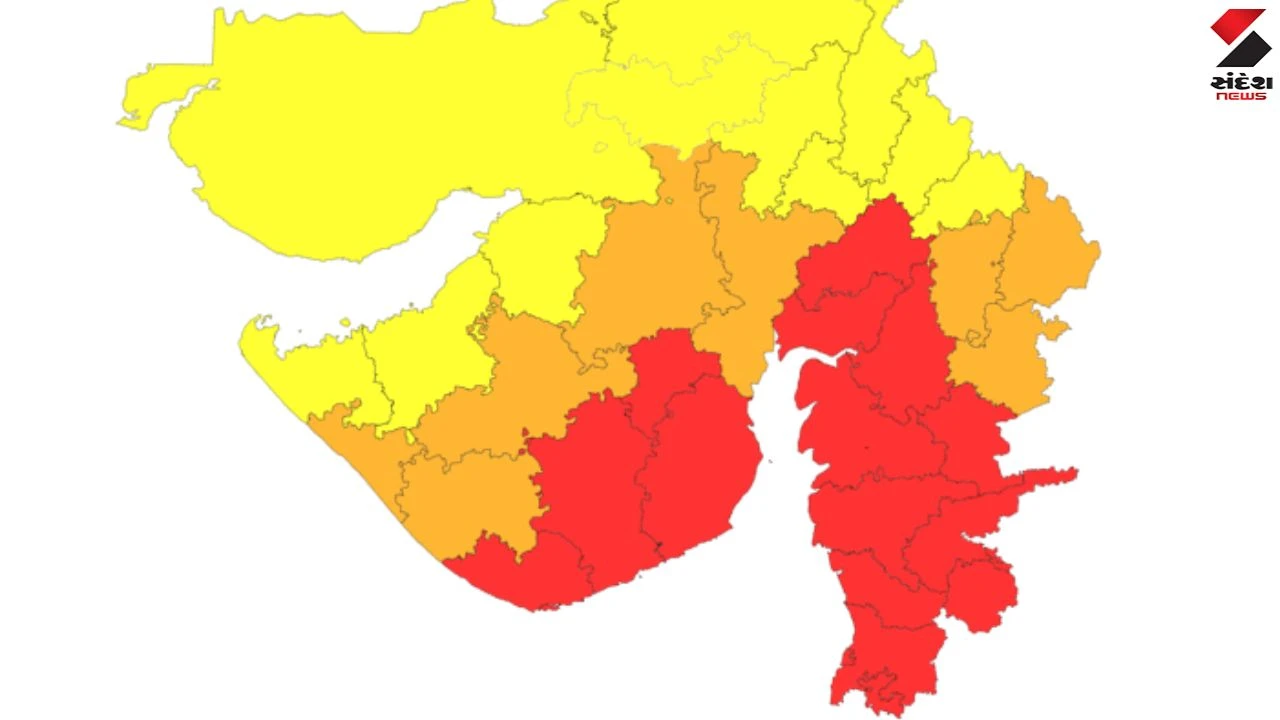 Gujarat Rain Warning: Red Alert Issued for 14 Districts