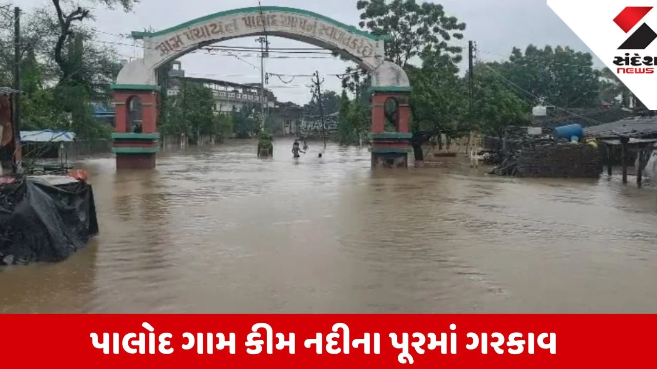 Surat: કીમ નદીના પૂરમાં પાલોદ ગામ ગરકાવ, શ્રમજીવીઓની ઘરવખરી બરબાદ, મદદ ન મળતા જનઆક્રોશ