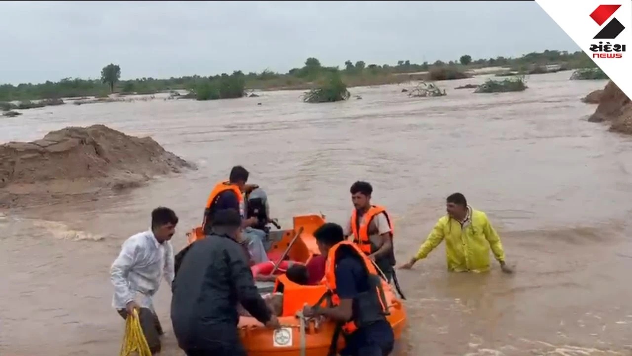 Surendranagar Rain Update: Rescue Operation: 5 Saved Including 6 Month Old Infant In Nana Kerala