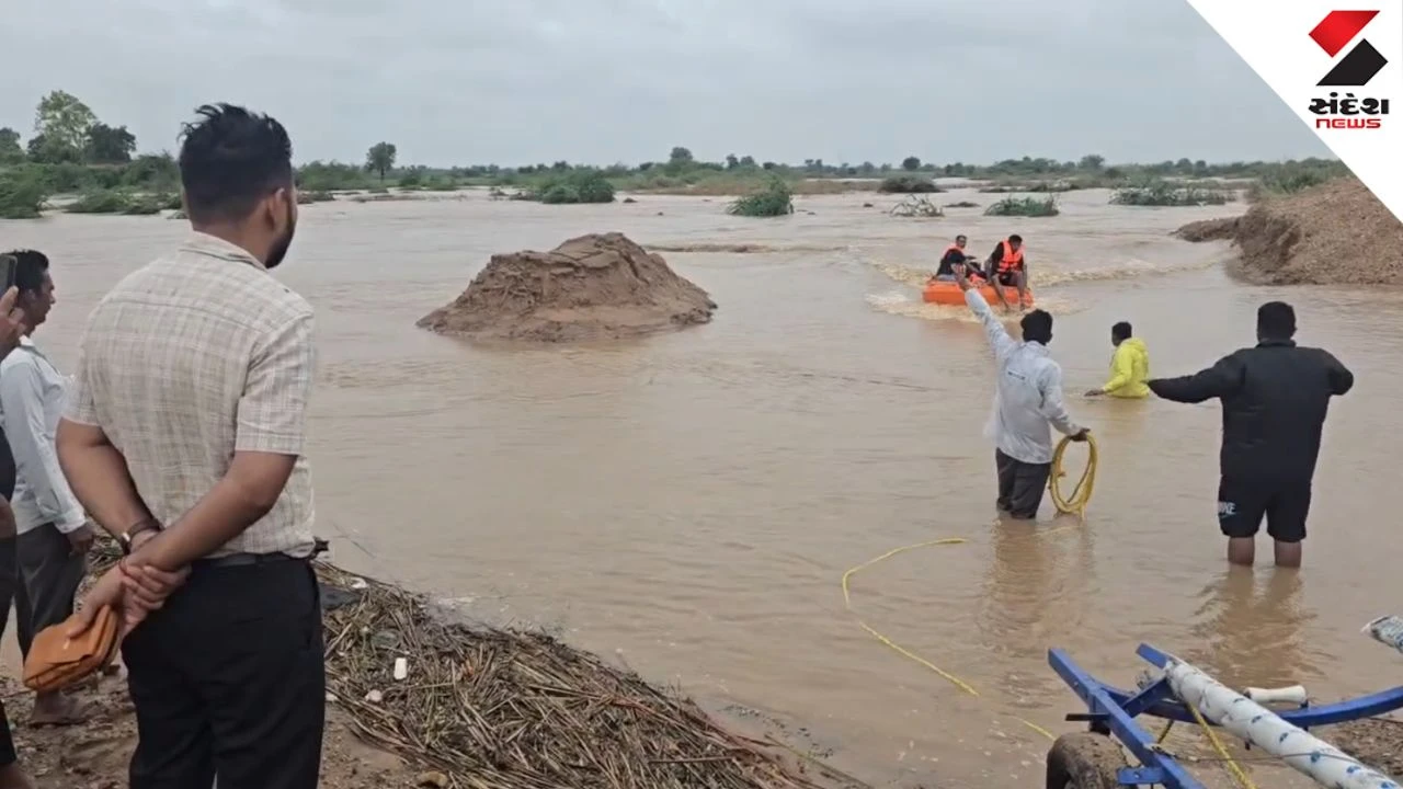 Surendranagar Rain Update: Rescue Operation: 5 Saved Including 6 Month Old Infant In Nana Kerala