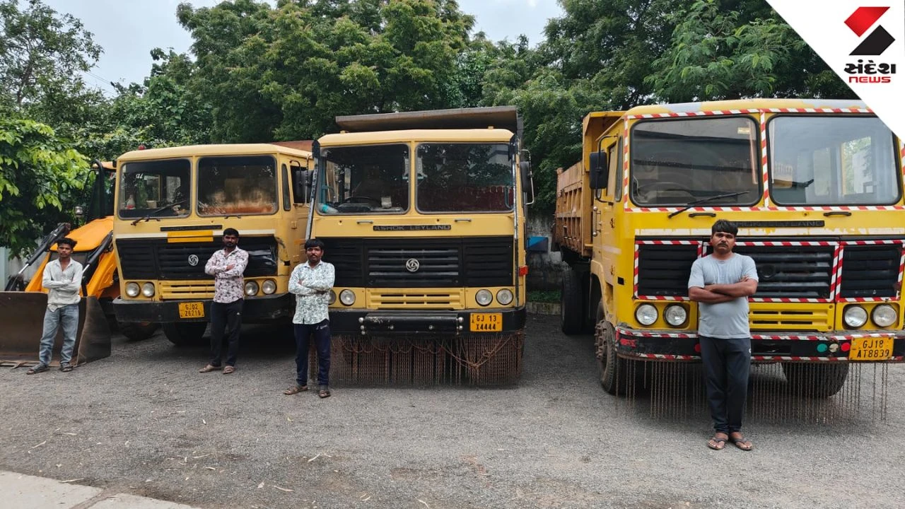 Rajkot News: Illegal Mining Raid: 4 Arrested, Property Worth 1.39 Crore Seized in Sapar