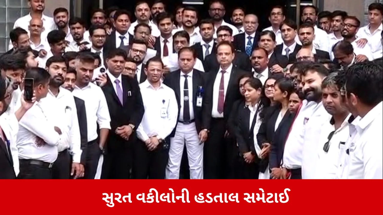 Surat News : હાઇકોર્ટે વકીલોની માંગણીઓ સ્વીકારી, બે દિવસથી ચાલી રહેલી હડતાલનો સુખદ અંત