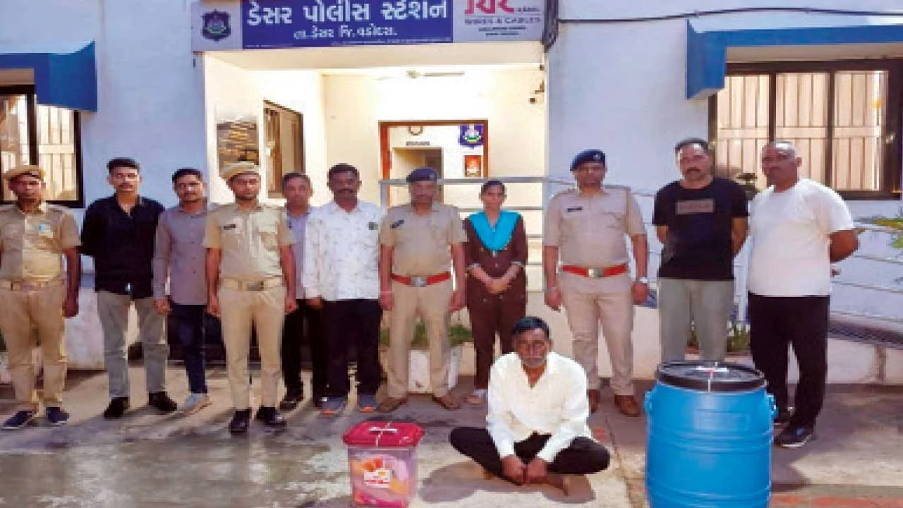 વડોદરાના ડેસરના પીપળીયા ગામમાંથી 7.870 કિલો ગાંજા સાથે એક આરોપી ઝડપાયો