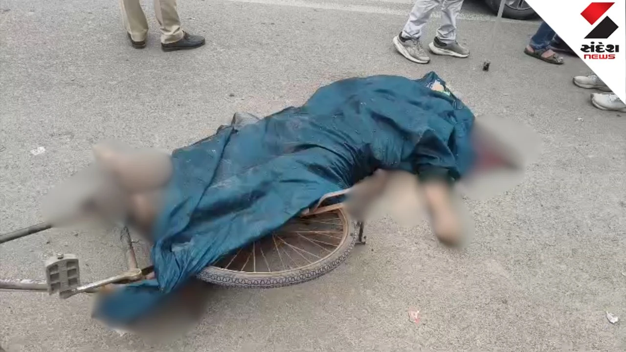 Surat News: SMC Garbage Dumper Crushes Cyclist to Death in Pandesara; Driver Flees