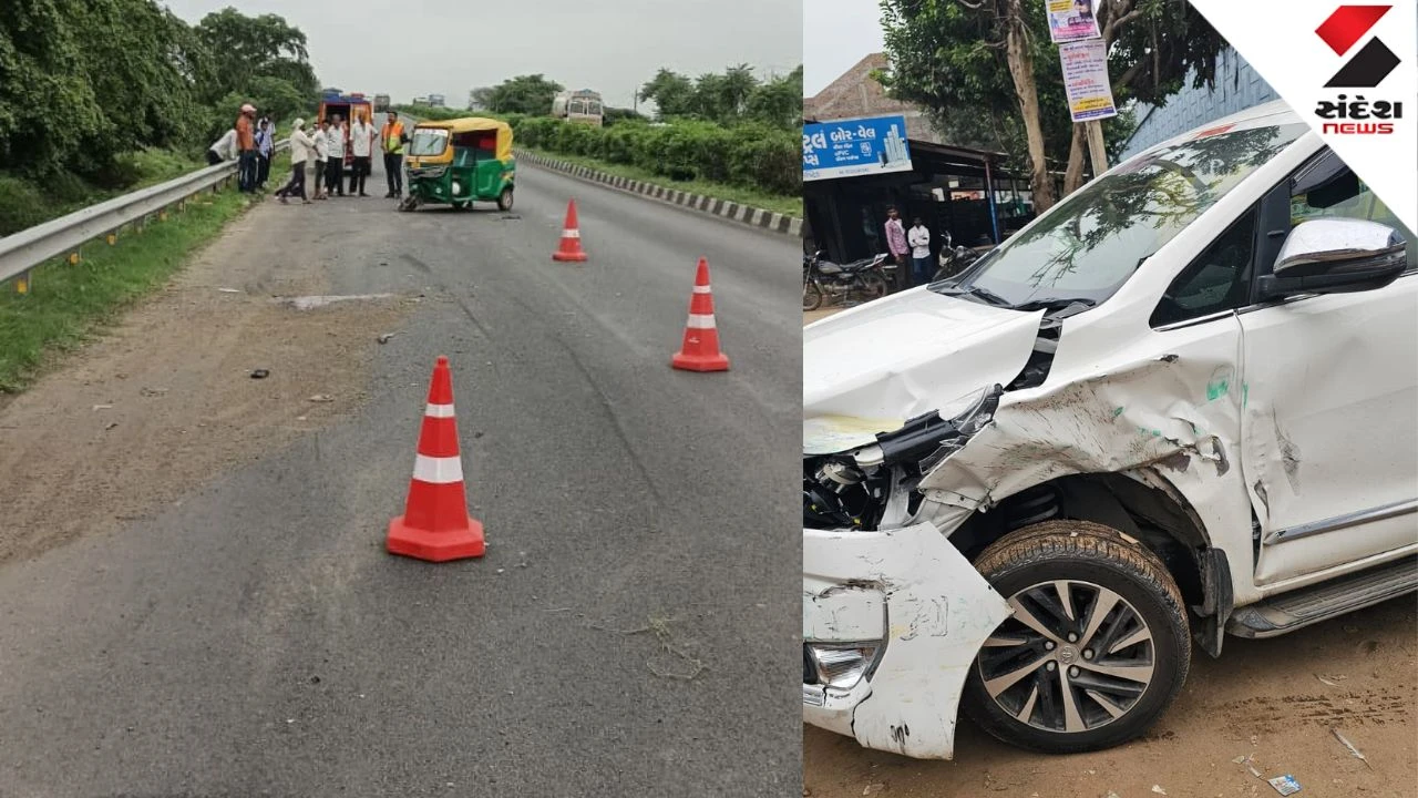 Banaskantha News: Fatal Collision Between Innova and Auto Rickshaw Near Amirgadh; 1 Dead, 1 Injured