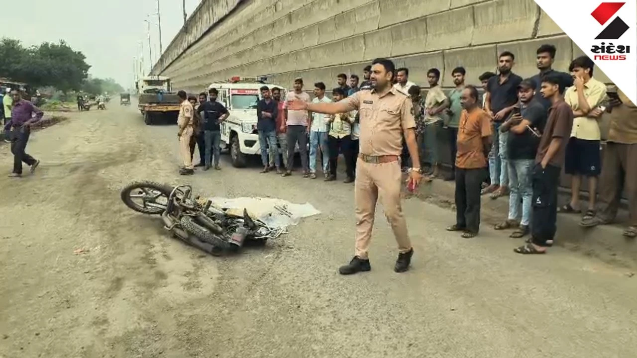 Bharuch News: Road Accident at Narmada Chokdi in Bharuch: Bike Rider Dies On Spot