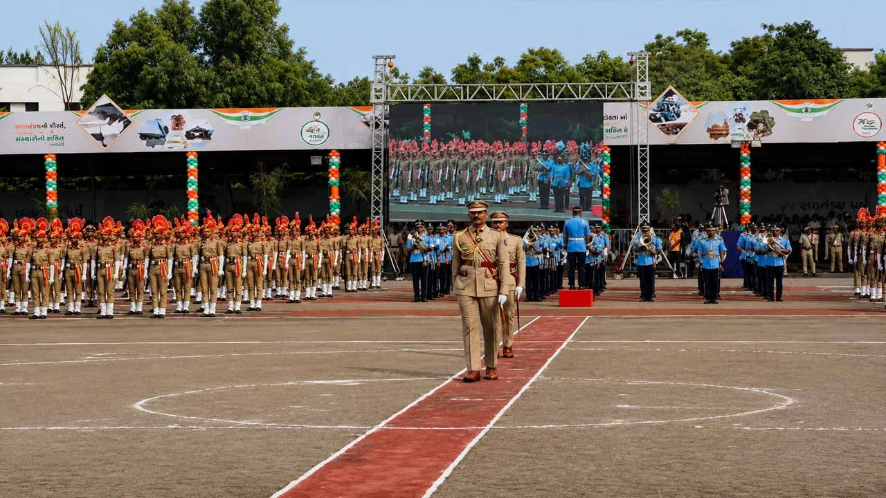 State-level grand celebration of Independence Day in Gujarat