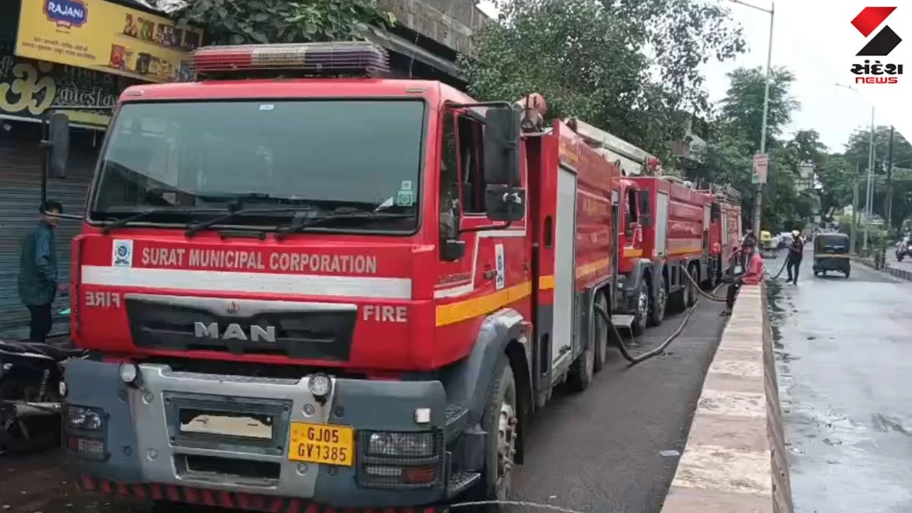 Surat News: Massive Fire Breaks Out at Sofa Factory in Bhestan