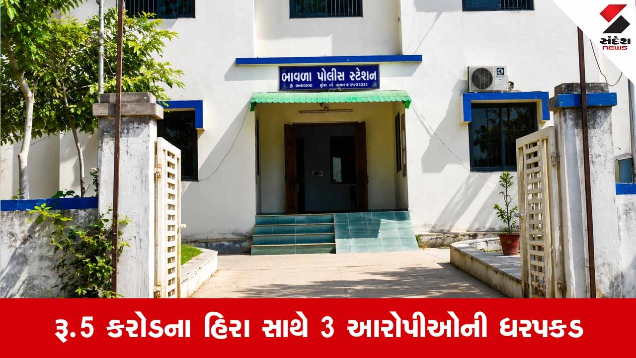 Botadના હિરા બજારમાંથી રૂ.5 કરોડના ડાયમંડની ચોરી મામલે પોલીસે 3 આરોપીઓની કરી ધરપકડ
