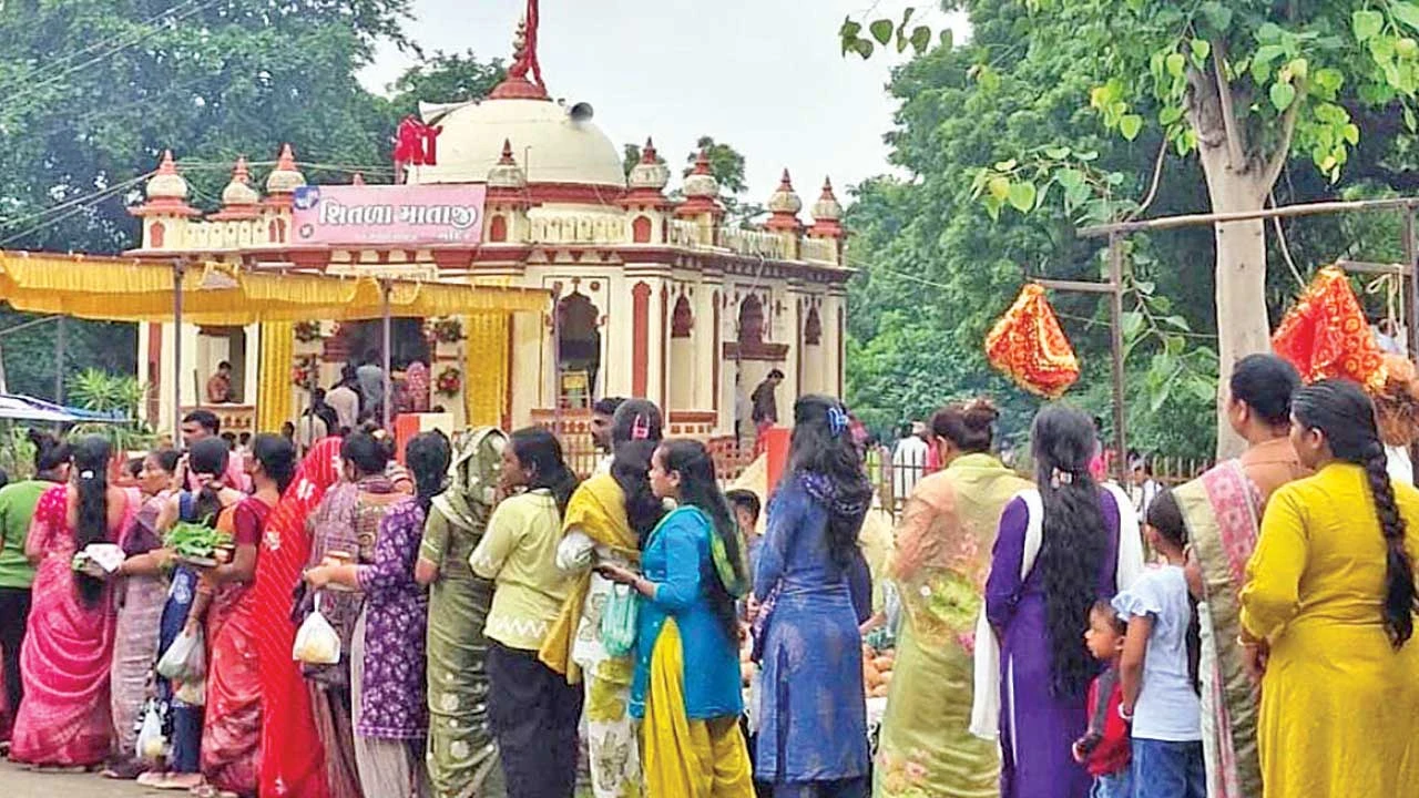 Narmada: રાજપીપળા ખાતે શીતળા સાતમની ઉજવણી