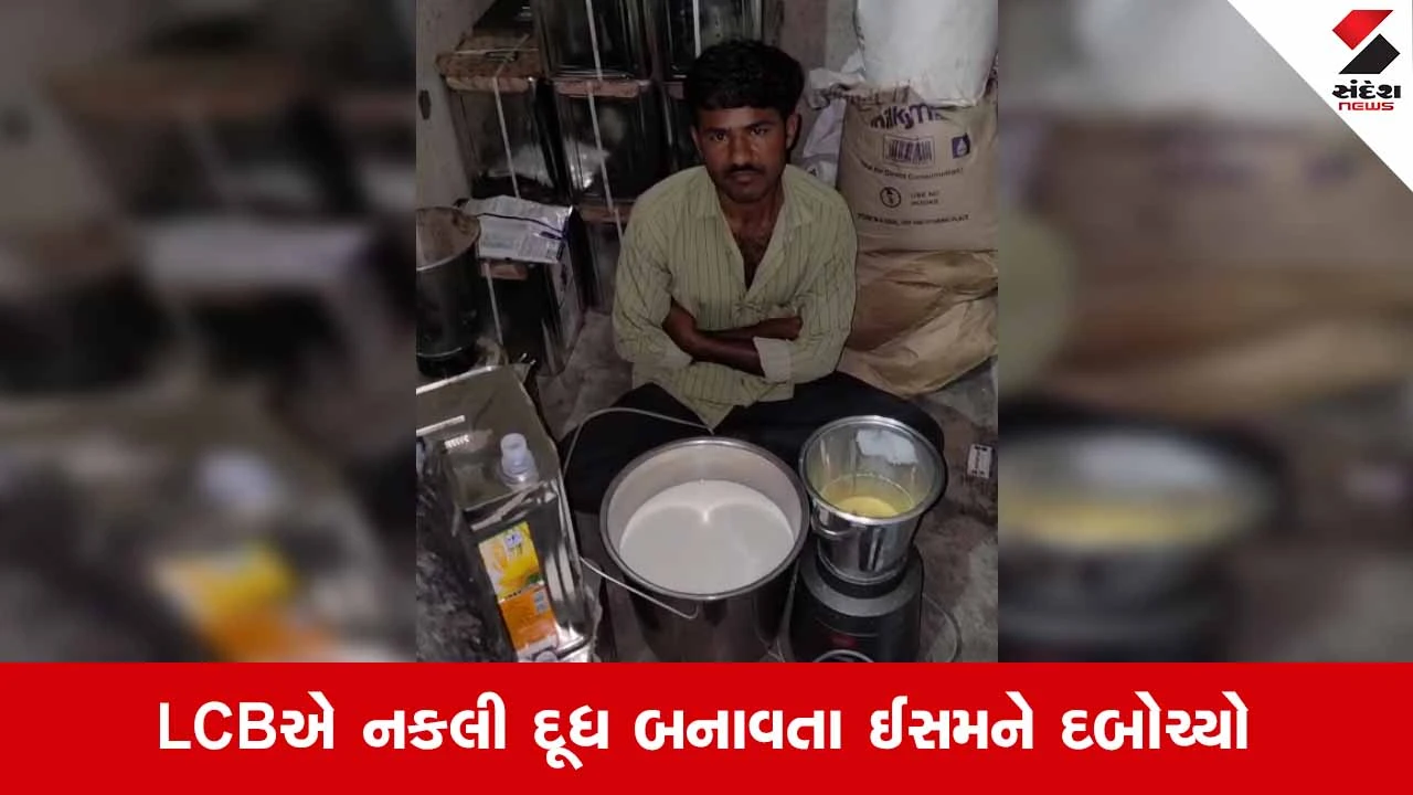 Porbandar News: કુતિયાણાના ટીંબીનેશ ગામે દૂધના નામે ઝેર બનાવવાનું રેકેટ ઝડપાયું