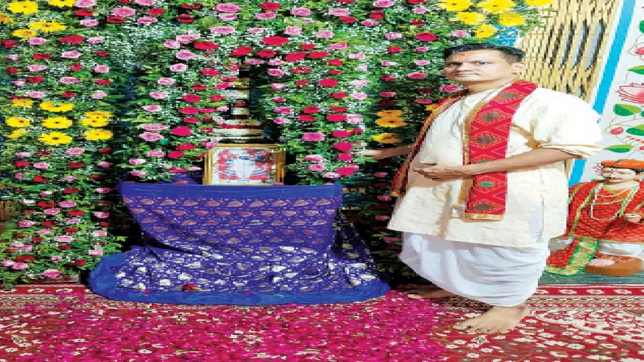વડોદરાના વાઘોડિયા દ્વારકાધીશ મંદિરમાં શ્રાવણ માસમાં હિંડોળાના મનોહર દર્શન