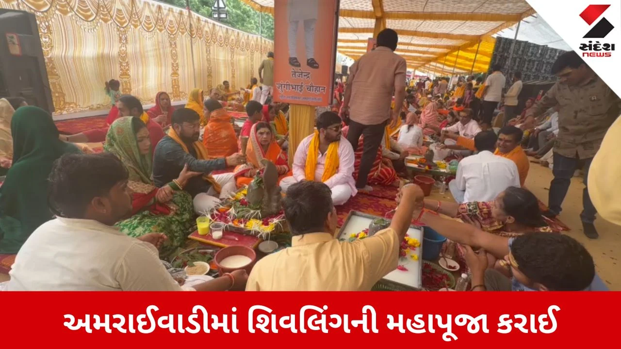 Ahmedabad News: અમરાઈવાડીમાં ભક્તિનો મહાસાગર, 400થી વધુ યજમાનોએ નિઃશુલ્ક કરી શિવલિંગની મહાપૂજા
