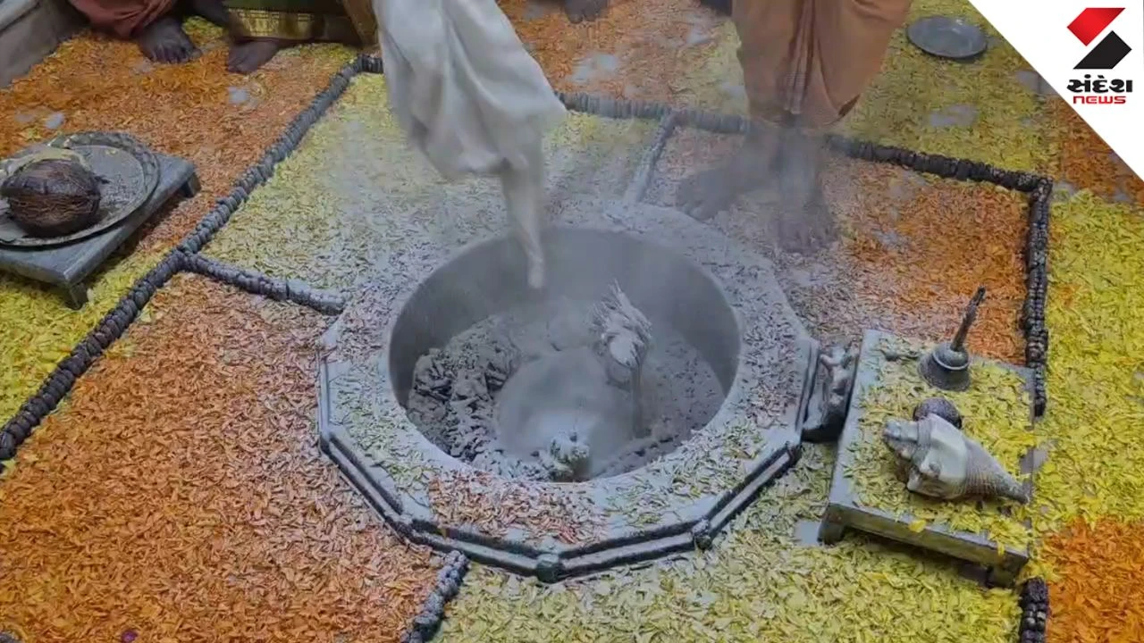 Ahmedabad News: Dholka Parpotiya Mahadev Bhasma Aarti: Thousands Attend Shravan 2nd Somwar