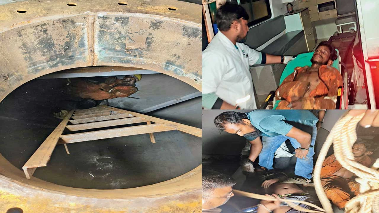 મહેસાણા: બોઇલર ટેન્કમાં કલર કામ કરતા બે શ્રમિકો ગંભીર, ફાયર ટીમે બચાવ્યા