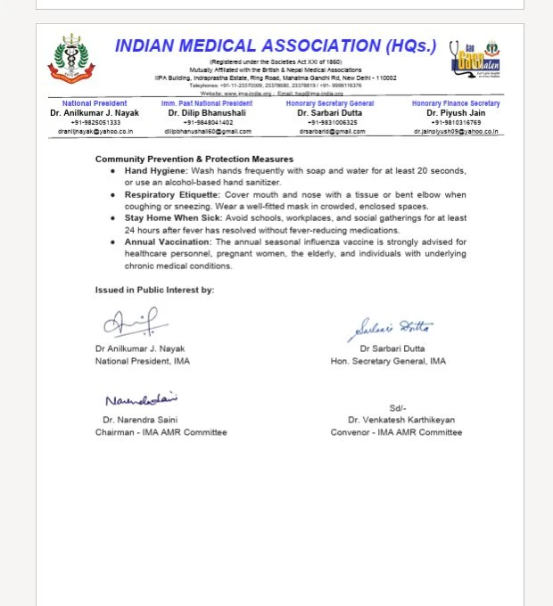 Ahmedabad News: Swine Flu Surge, IMA Issues Crucial Health Advisory
