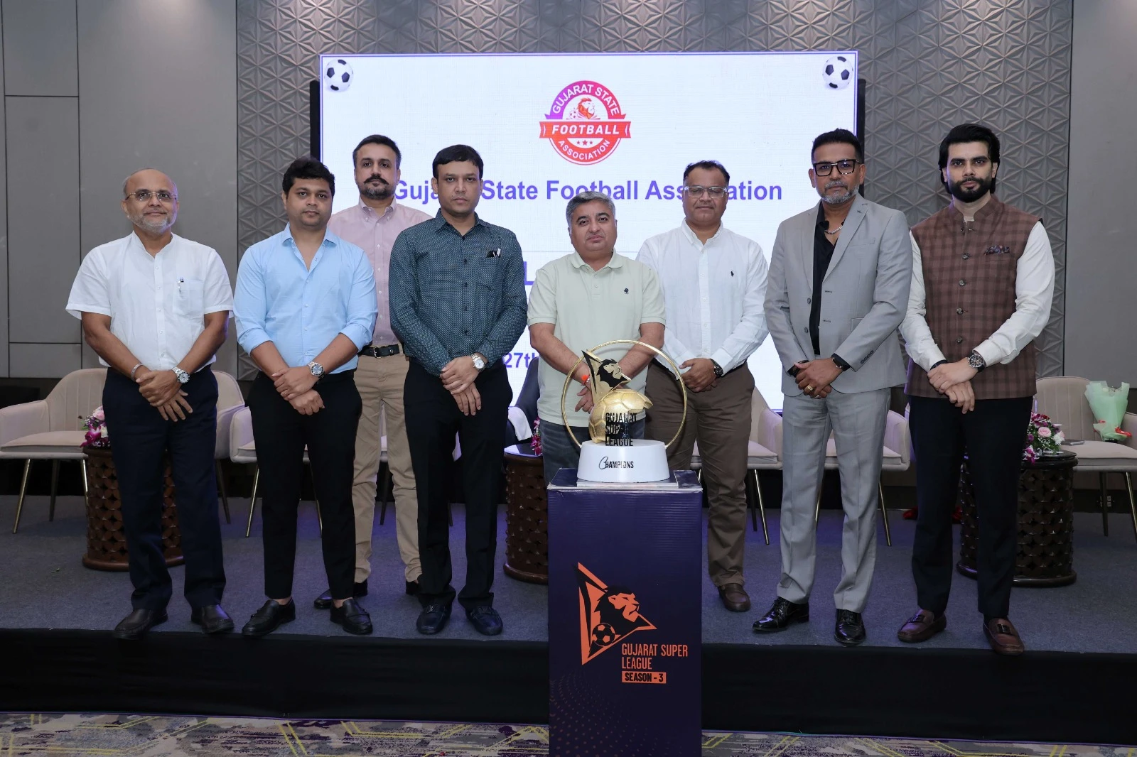 Gujarat Super League Season 3 To Begin From Sept 1 at TransStadia Ahmedabad, GSFA Launches App