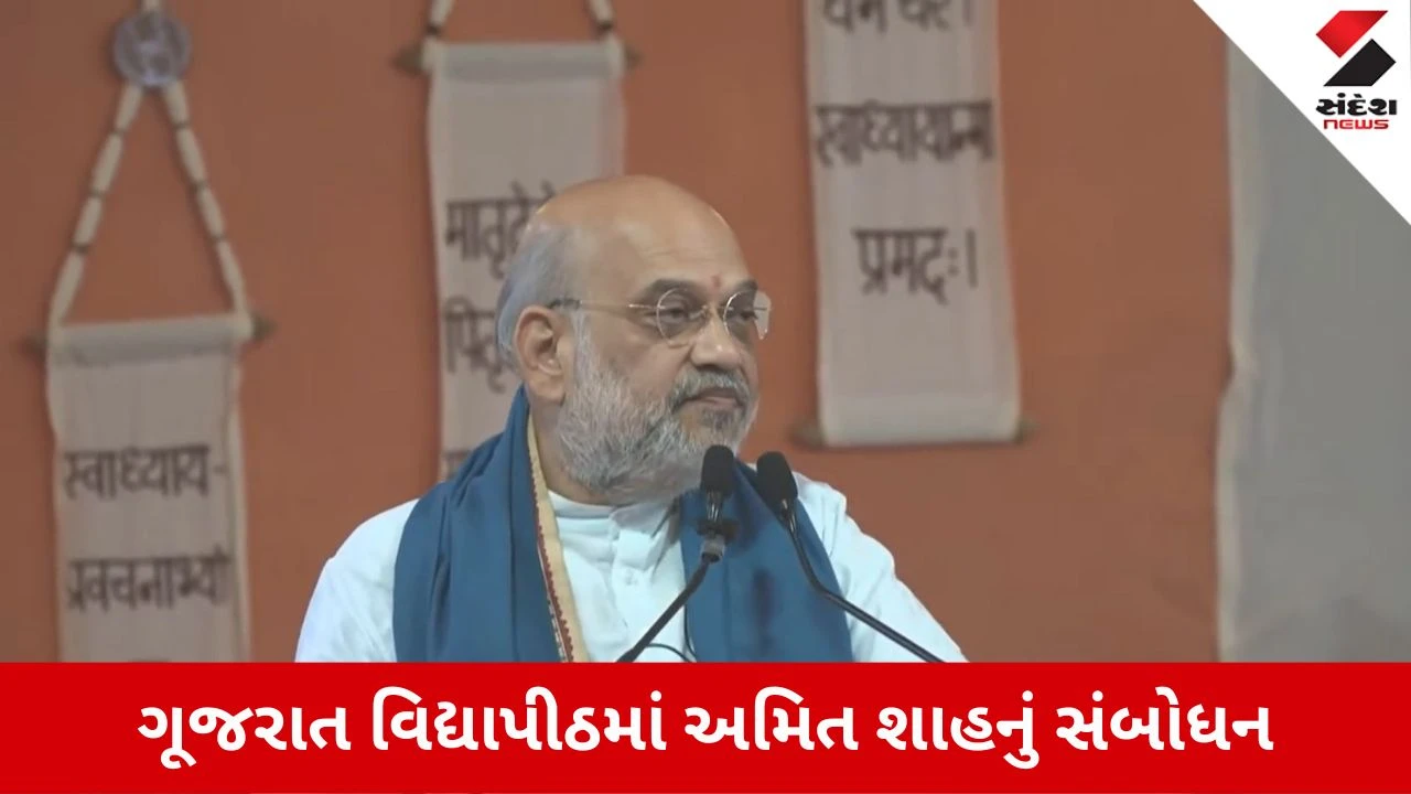 Ahmedabad News: ગૂજરાત વિદ્યાપીઠના પદવીદાન સમારોહમાં કેન્દ્રીય ગૃહમંત્રી અમિત શાહનું સંબોધન, વિદ્યાર્થીઓને આ 7 પાપથી દૂર રહેવા કર્યું આહ્વાન