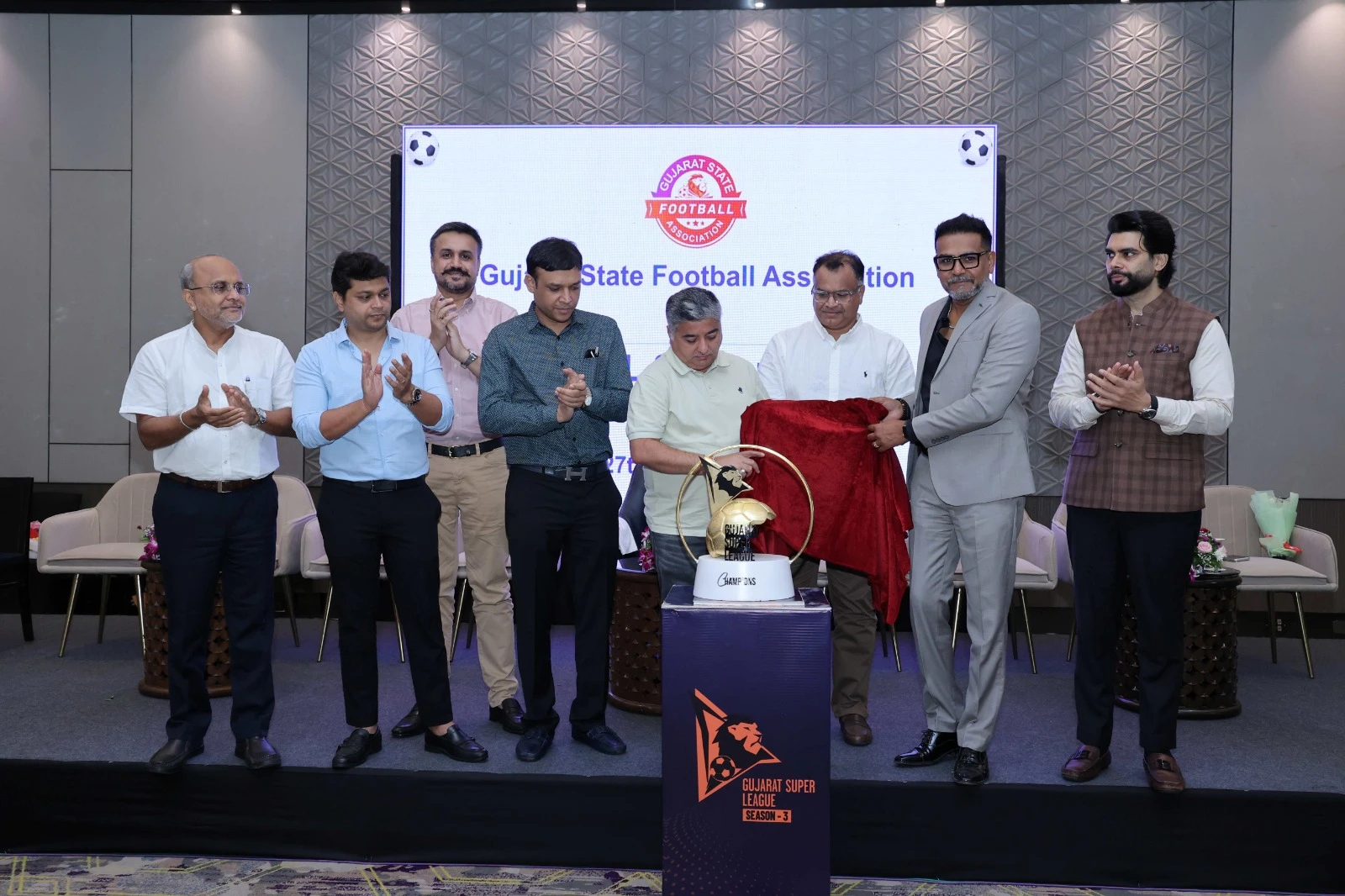Gujarat Super League Season 3 To Begin From Sept 1 at TransStadia Ahmedabad, GSFA Launches App