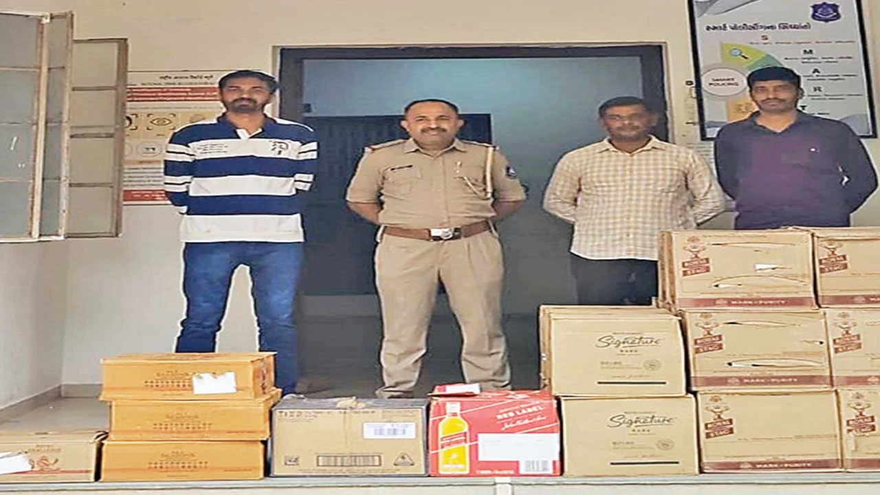 સુરેન્દ્રનગર જિલ્લામાં દારૂના ત્રણ સ્થળે દરોડા