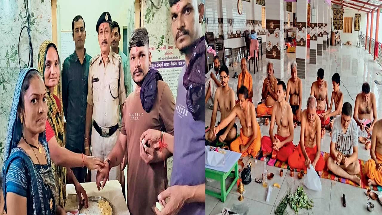 સુરેન્દ્રનગરમાં ભાઈ-બહેનના પવિત્ર તહેવાર રક્ષાબંધનની ભાવભેર ઉજવણી