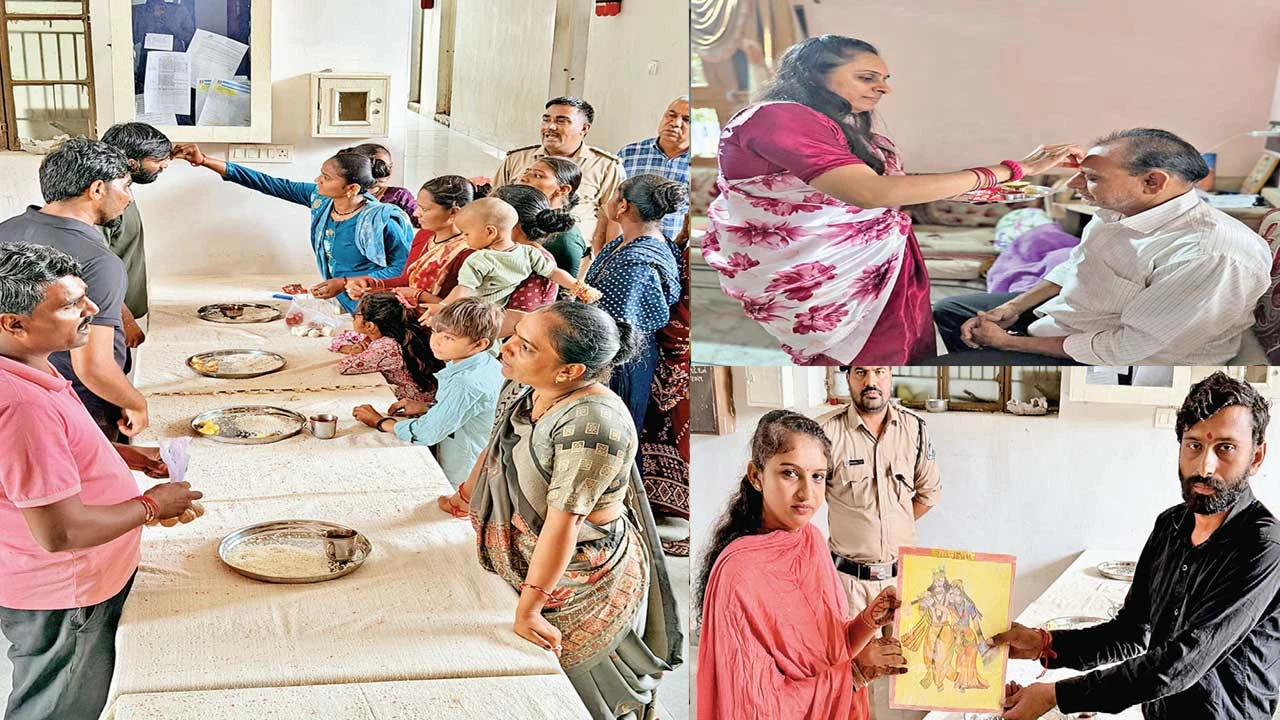 પાટણ જિલ્લામાં રક્ષાબંધનની ભવ્ય ઉજવણી: જેલમાં પણ ભાઈ-બહેનના સ્નેહનું અનોખું દર્શન