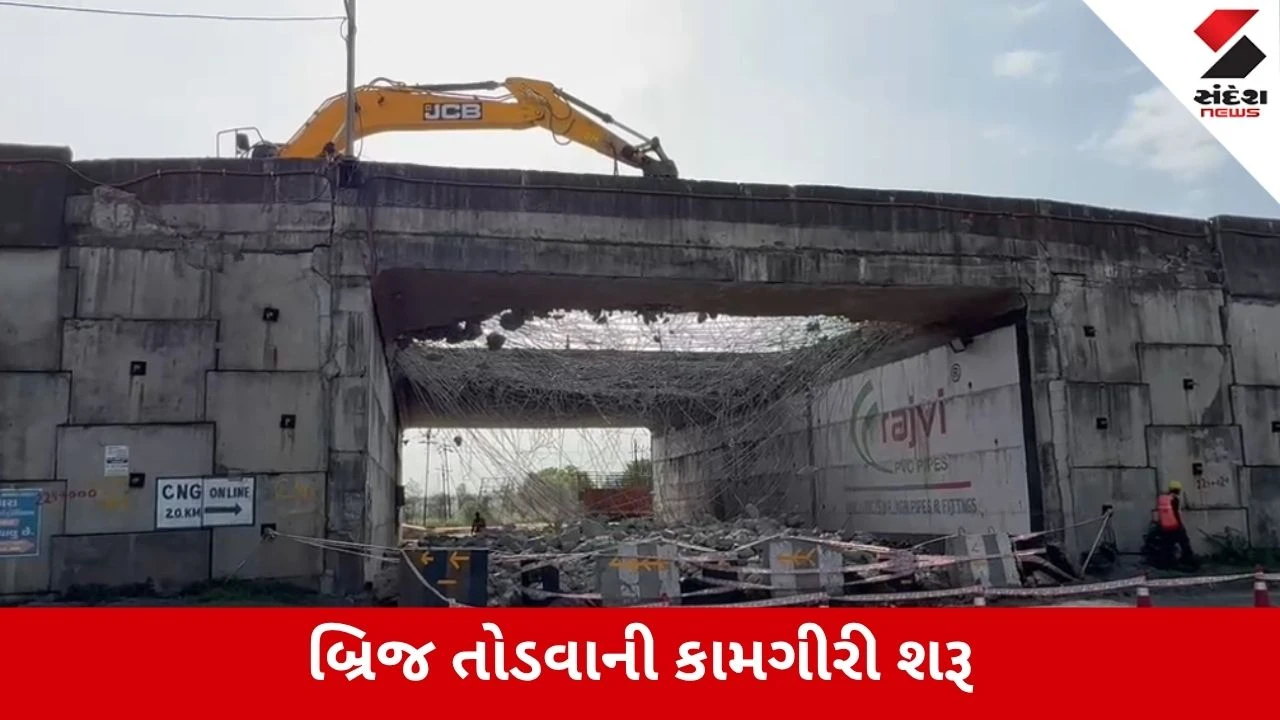 Surat : નેશનલ હાઇવે 48 પર સાવા-નંદાવ બ્રિજને માત્ર 5 વર્ષમાં તોડવાની નોબત, કંપની બ્લેકલિસ્ટ કરાઇ