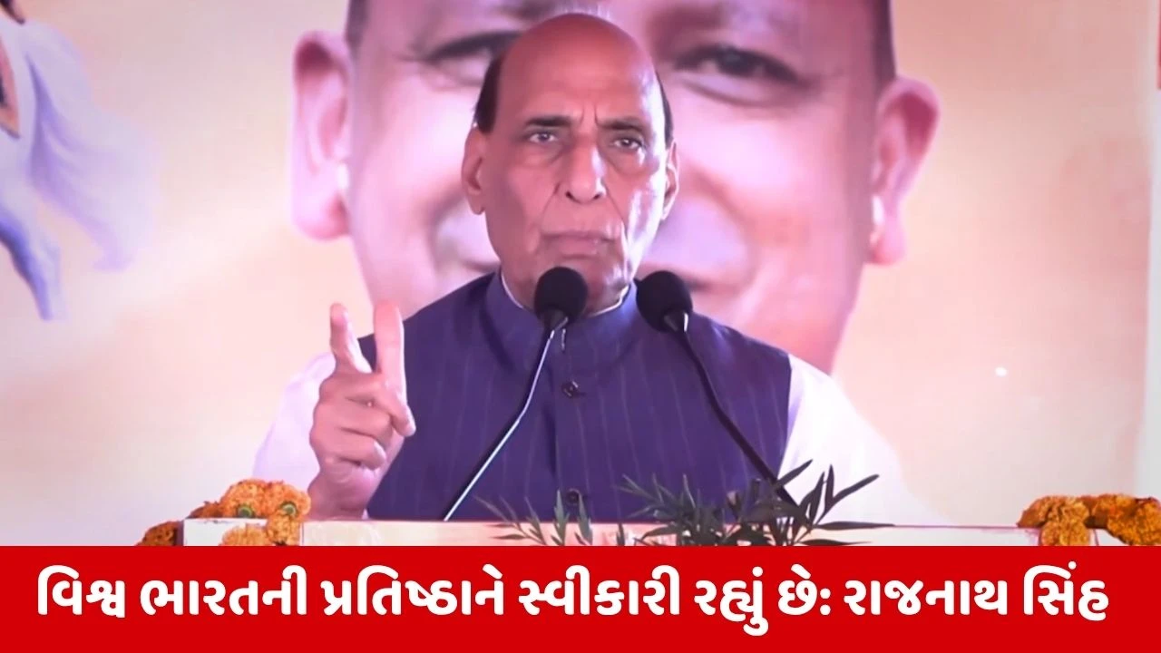 Lucknow : રક્ષા મંત્રી રાજનાથ સિંહે કહ્યું 'આજે દુનિયા ભારતની વાત ધ્યાનથી સાંભળે છે'