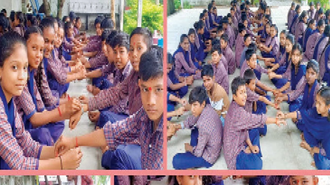 Chhota Udepur: ગઢ બોરિયાદ ગ્રૂપ પ્રાથમિક શાળામાં રક્ષાબંધન પર્વની હર્ષોલ્લાસભેર ઉજવણી કરાઇ