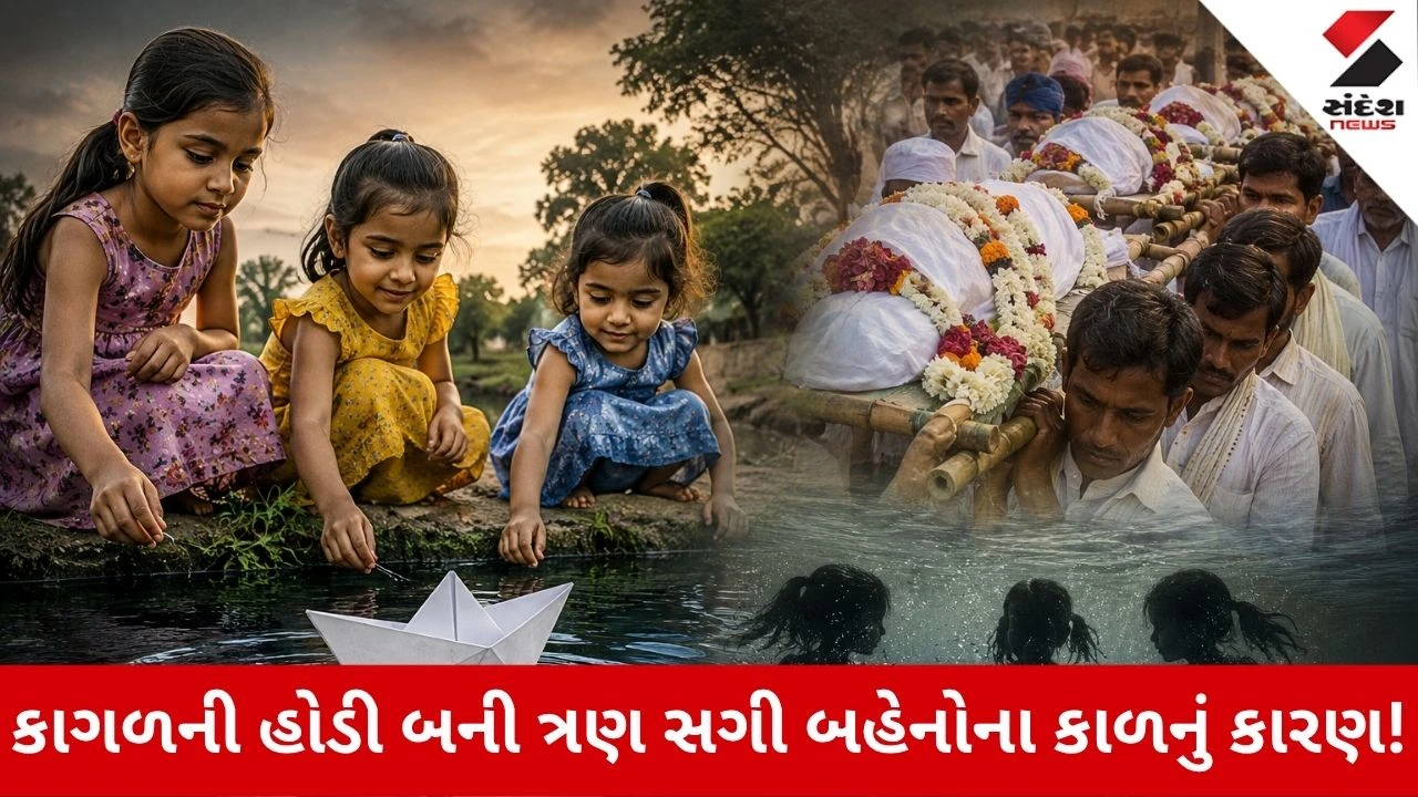 Anand News: કાગળની હોડી બની કાળનું કારણ, તળાવમાં ડૂબી જવાથી 3 સગી બહેનોના મોત, એકસાથે નીકળી અંતિમયાત્રા