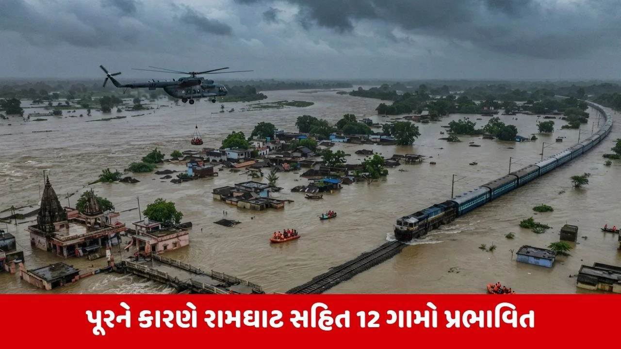 Madhya Pradesh : ચિત્રકૂટમાં પૂરનો કહેર, ડોડા ડેમ ઓવરફ્લો થતા અનેક ગામો અને રેલવે ટ્રેક ડૂબ્યા
