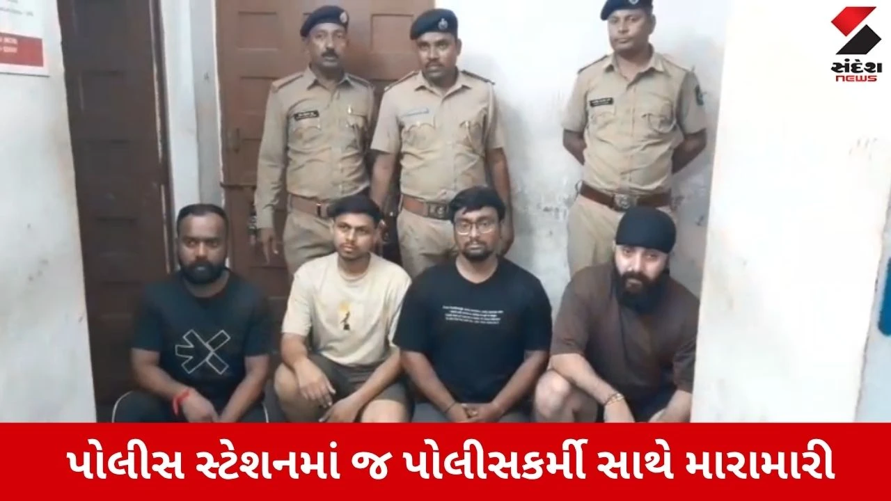Valsad : પારડી પોલીસ સ્ટેશનમાં જ ધમાલ, દારૂના નશામાં યુવક-યુવતીઓની પોલીસ સાથે ઝપાઝપી, કોન્સ્ટેબલનો હાથ ફ્રેક્ચર